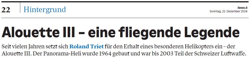 Liewo Bericht Alouett